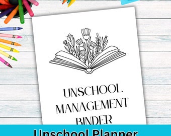 Unschooling Planner | Homeschool Organization | Educational Activity Tracker