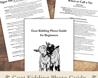 Goat Kidding Guide, Labor Stages, Birth Signs (PDF Download)