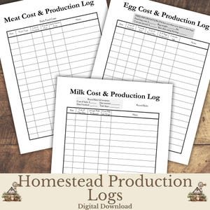 Livestock Production Bundle, track eggs, milk and meat production