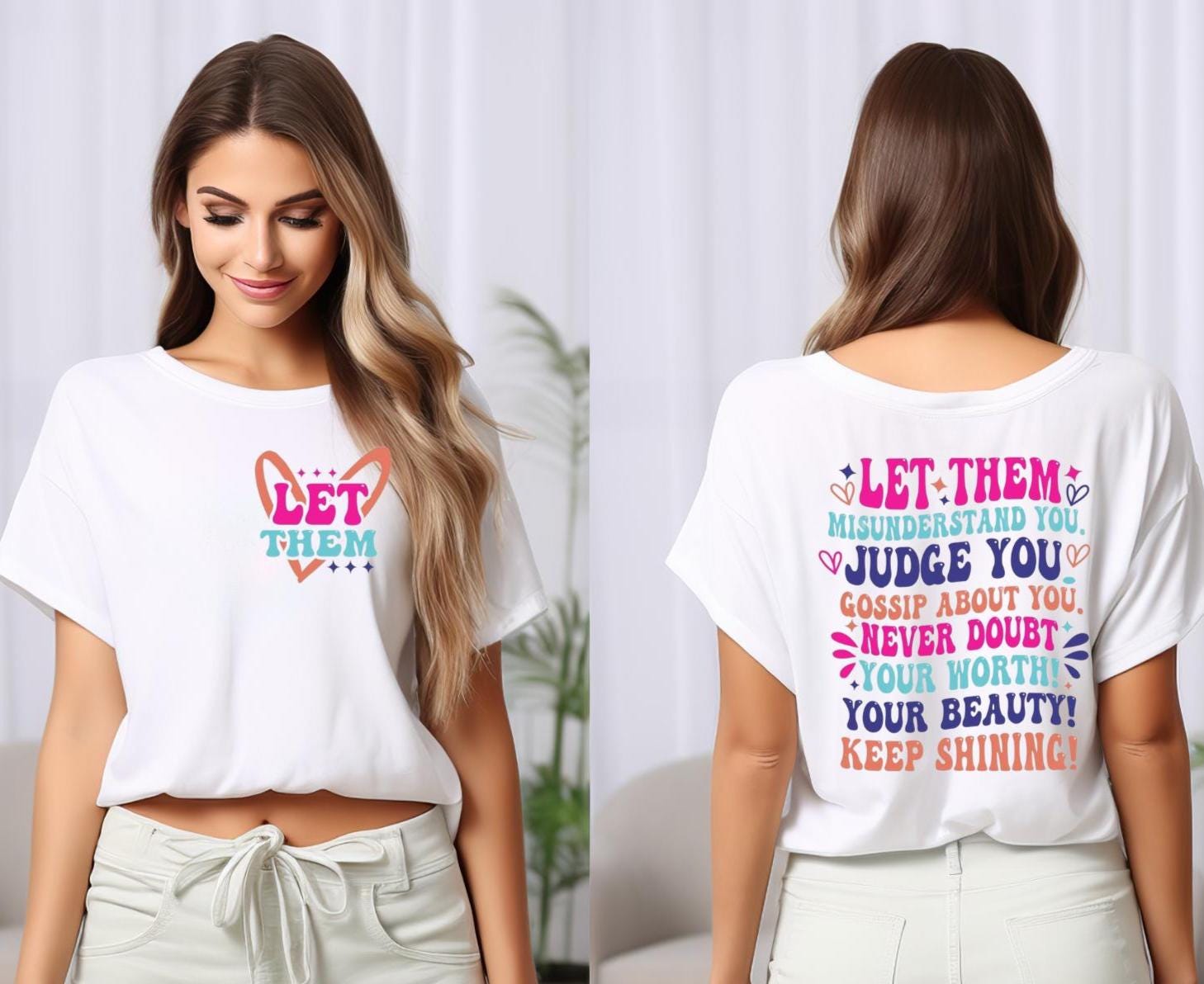 Custom Inspirational Statement Tee: Multi-color Design - Etsy