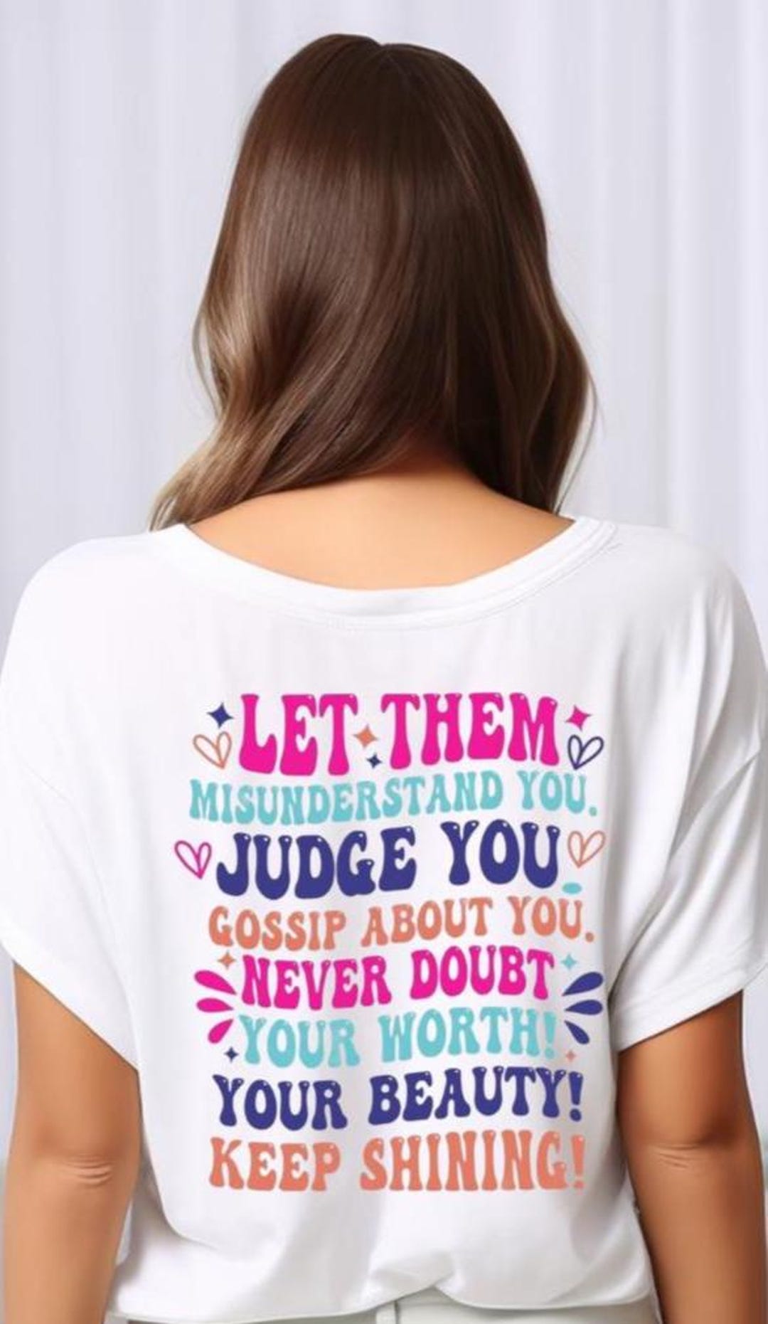 Custom Inspirational Statement Tee: Multi-color Design - Etsy