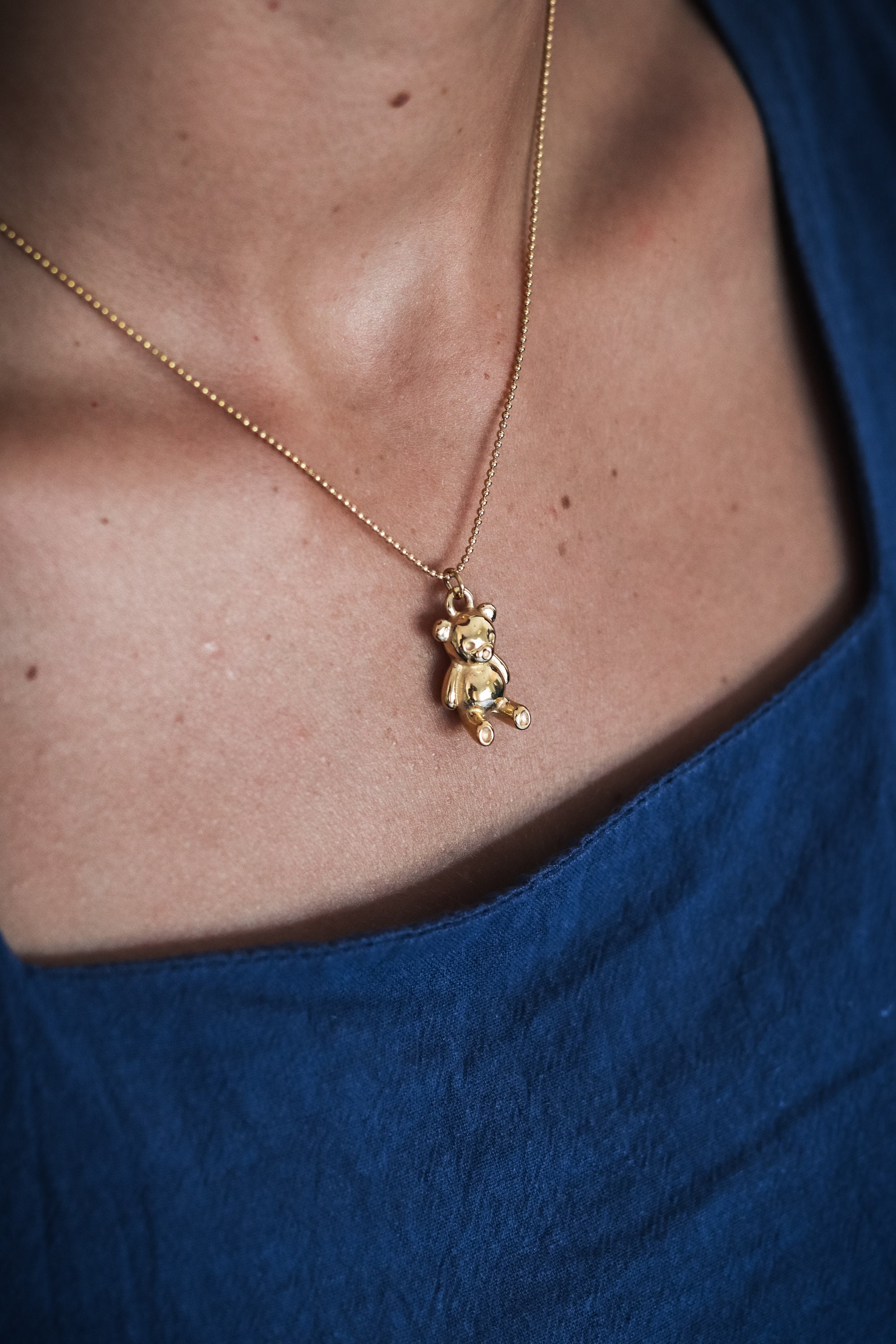 ★送料・関税込★Reinsein★Cookie teddy bear necklace テディ teddybear cubic necklace - P:ReinSein | 60% - Asian Fashion