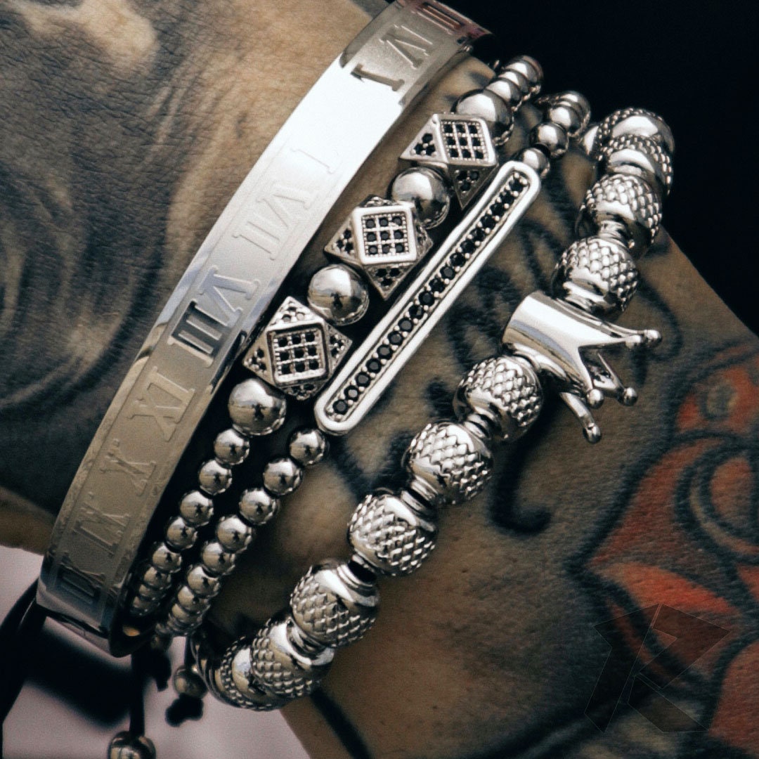 Mens Bracelet Stack Etsy UK