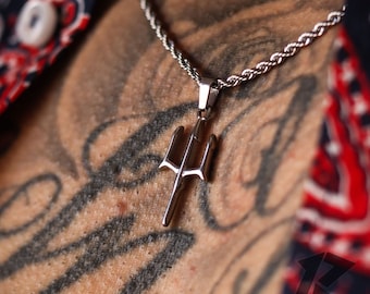 Trident of Poseidon Pendant, Poseidon’s Spear Fantasy Necklace For Boyfriend, Greek Mythology Necklace For Dad, Ancient Necklace,