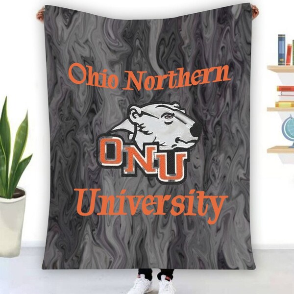 Ohio Northern Stadium Flannel Blanket