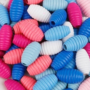 20/30Pcs, 14/20mm Assorted Colored Wooden Beads For Jewelry Making, Round Extra Large Macrame Wood Beads Large Hole For Home Decor