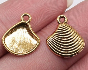 20Pcs Ocean Charms For Bracelets, Fish Pendant For Beach Jewelry Making, Bulk Charms, Zinc Alloy Dangle Shell Charms Wholesale Fish Charms