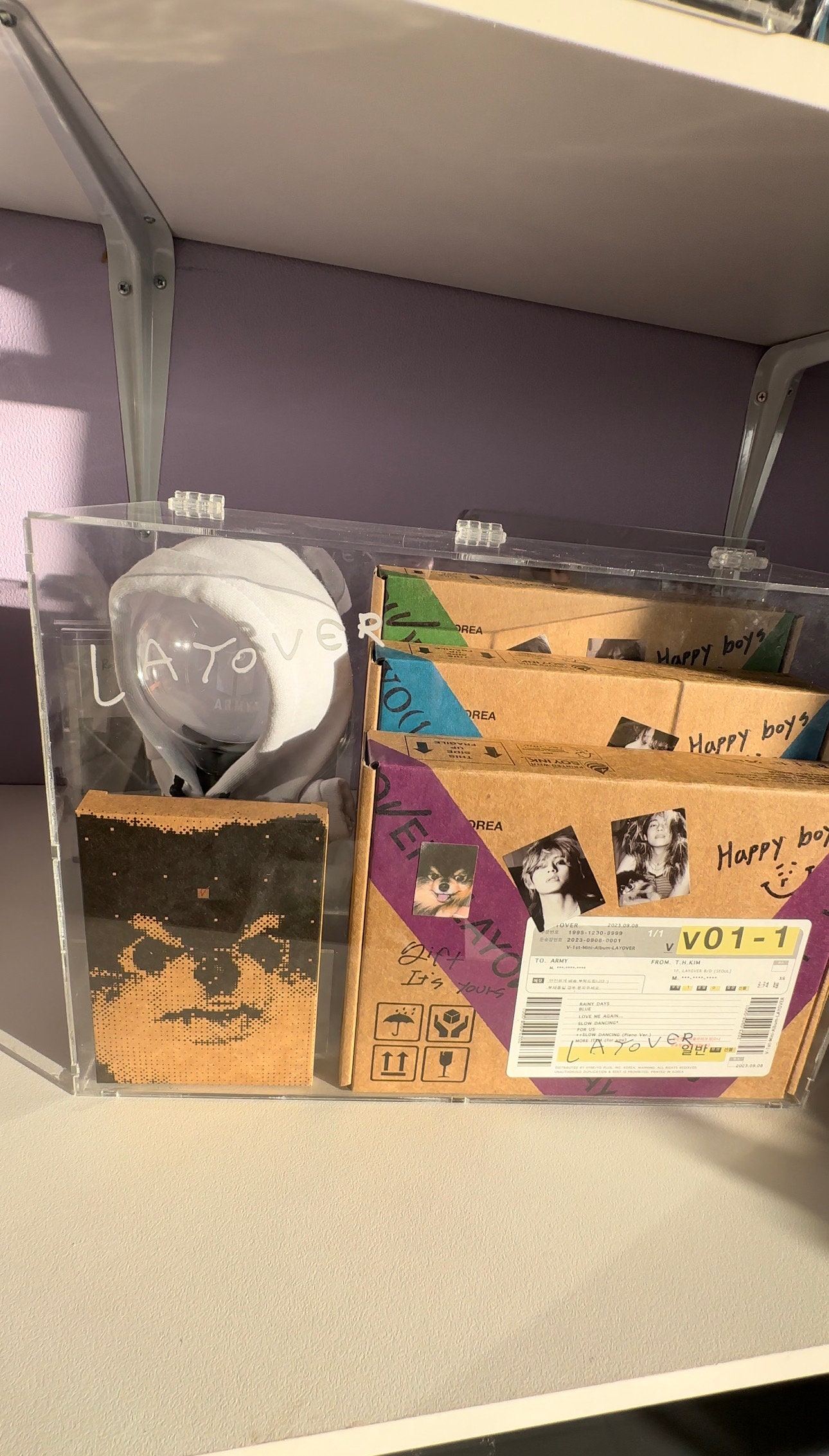 Taehyung LAYOVER Albums Acrylic Case - Etsy