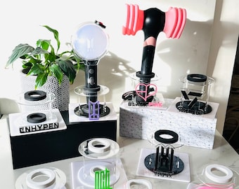 KPOP Lightstick Stands / Holders with Logo - Boy Groups PART 1