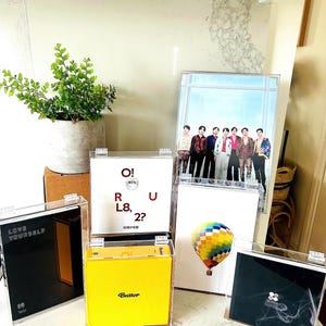 KPOP-doos van acryl voor albums / gesigneerde albums / dvd's