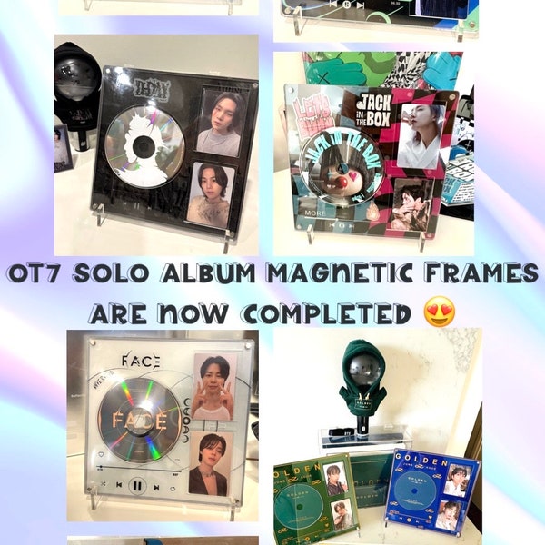 Album solo BTS ~ Cadre magnétique en acrylique pour CD et cartes photo