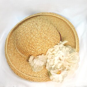 Yellow Boater Hat - Etsy display picture 2
