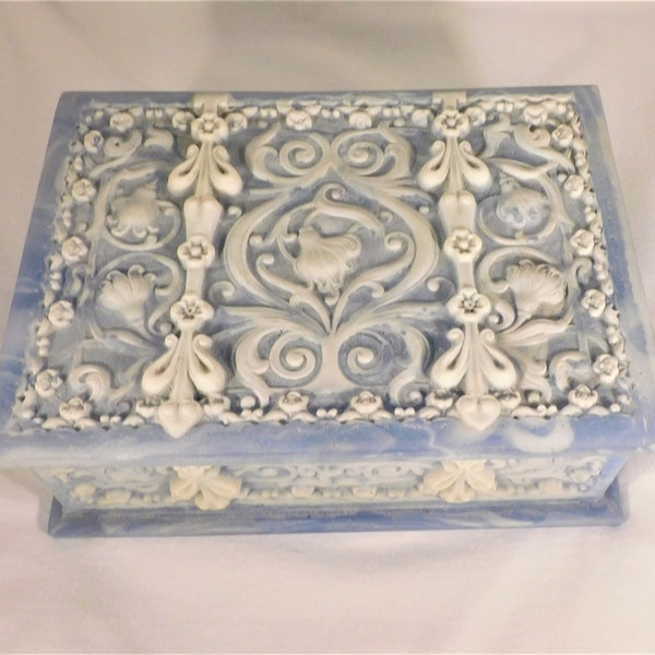 Floral Incolay Boxes Etsy