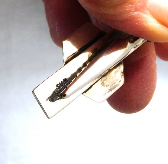Pince à Cravate Argent Sterling Vintage Années 1950-60 – Très Bon état