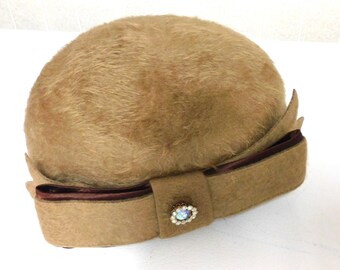 Vintage Vincent & Bill Genuine Fur Hat W Corded Decorative  display picture 1
