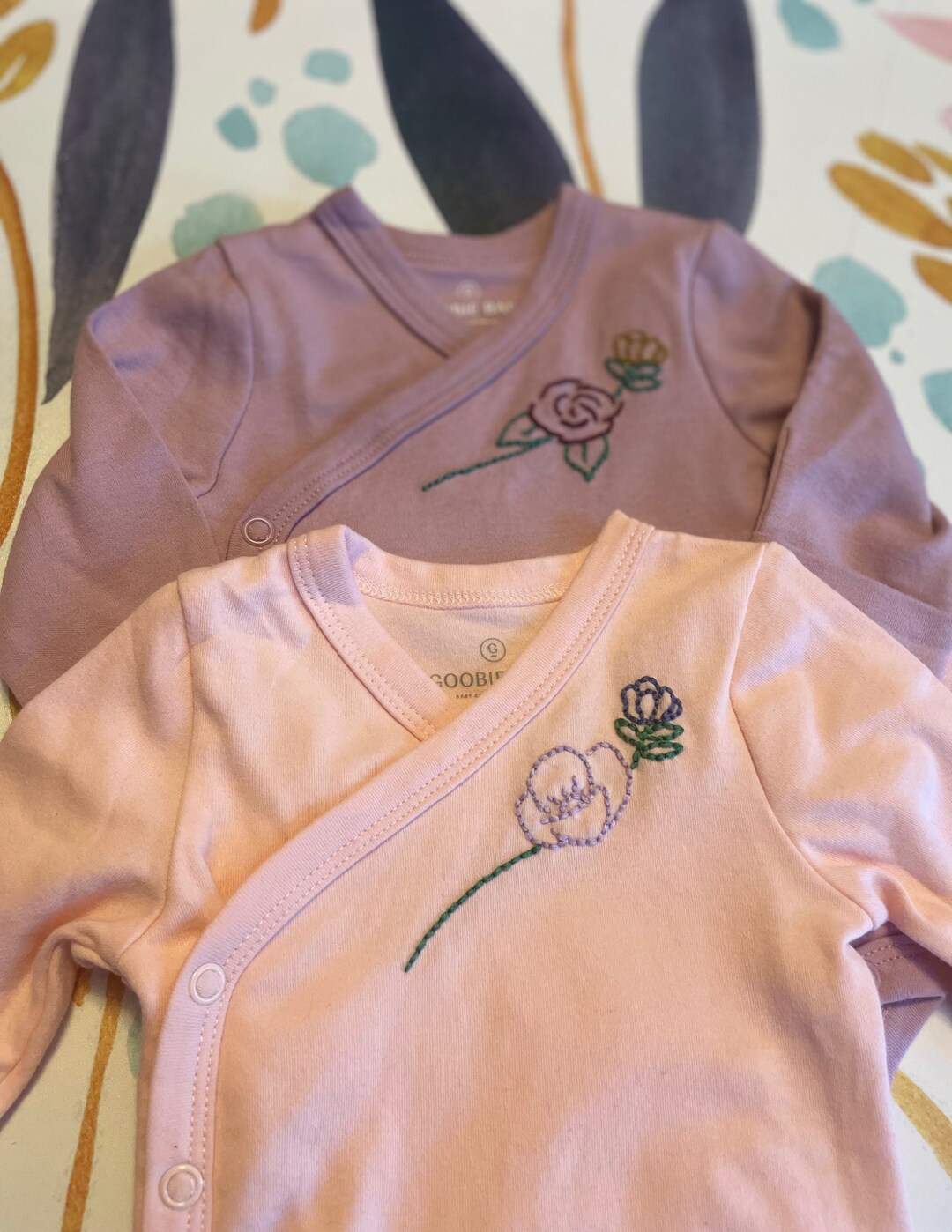 Embossed Diamond Wrap Onesie main image 0