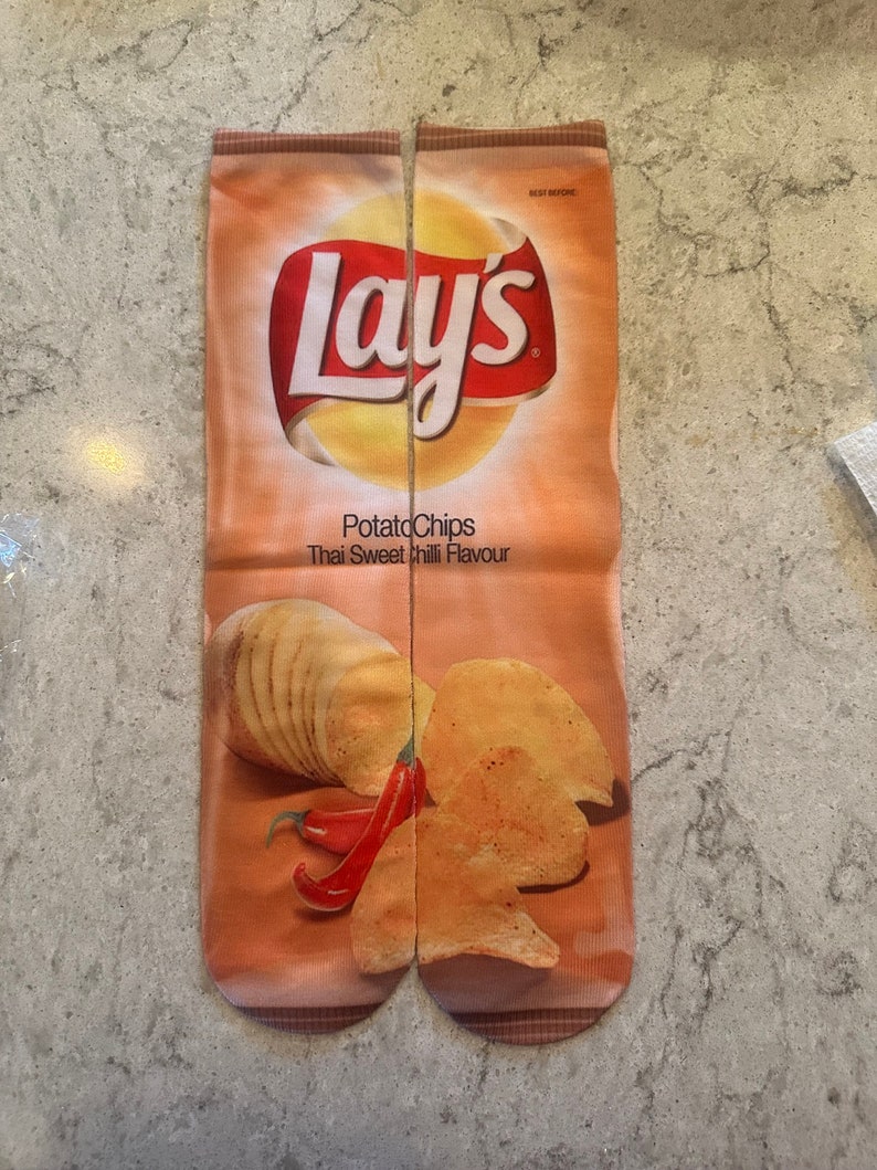 Lays Potato Chips Novelty Socks Various Items Etsy