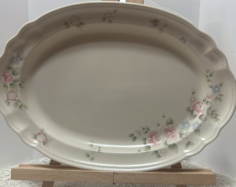 Vintage Pfaltzgraff Tea Rose 14&quot; Platter
