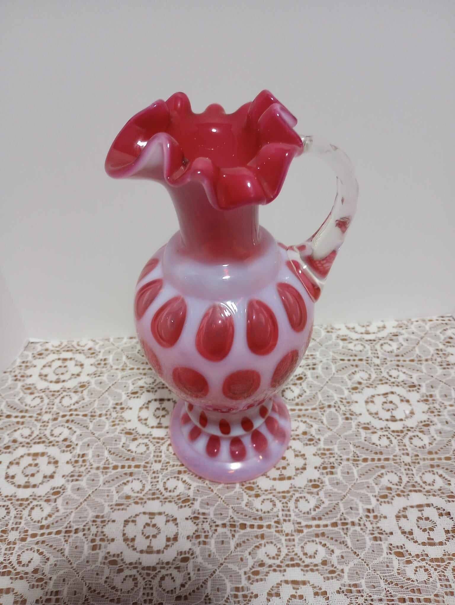 Fenton Pink Coin Dot - Etsy