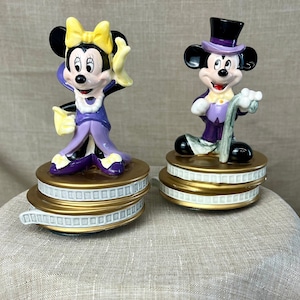 Mickey & Minnie Go To Hollywood Musical Figurines
