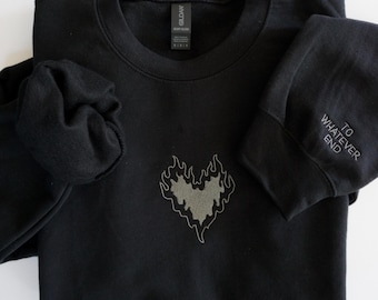 Fireheart SJM Throne of Glass Embroidered Crewneck Sweatshirt