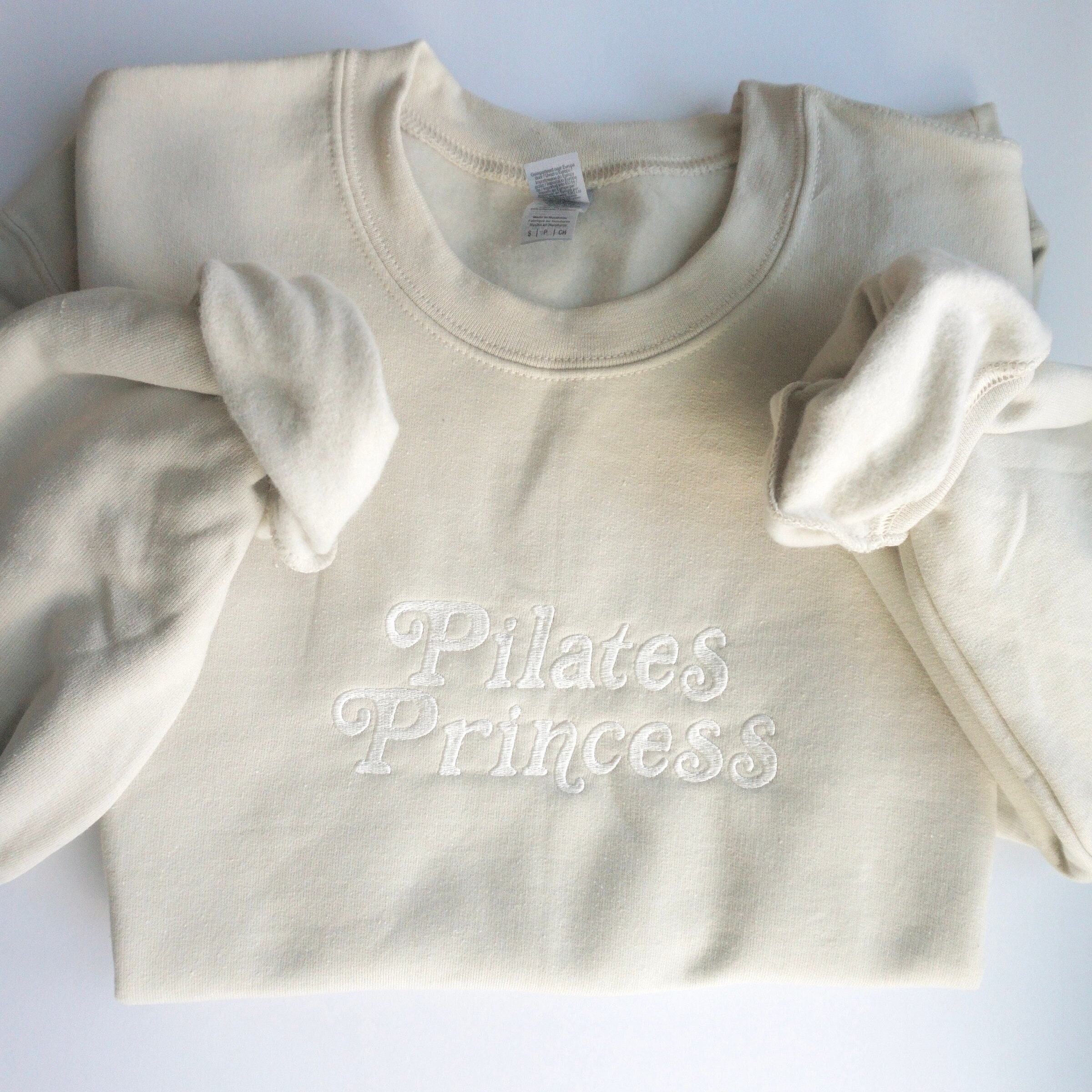 Pilates Princess Embroidered Crewneck Sweatshirt