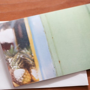 Cartes de correspondance avec enveloppes ; Cartes vierges ; Cartes de voeux photographies ; Carte abstraite ; Bleu et vert