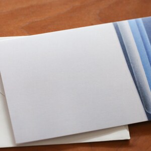 Des cartes de correspondance pour toutes les occasions Cartes de correspondance avec enveloppes Cartes de voeux vierges Photographies Abstrait bleu et blanc