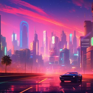 Desktop Background Wallpaper, Synthwave, Retro, 1080p/1440p/4k