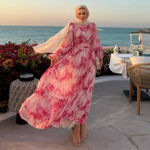 sachin and babi light blue dress Modest Simple Summer Pearl Pink Chiffon Maxi Dresses 2018 Empire V Neck  Sleeveless Floor Length Long Ruffle Backless Women S Clothing