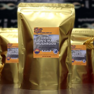 2-Pack! 2x Premium 1 oz (28g) Slow-Dried Lion&#39;s Mane Fruiting Bodies - Boost Your Recipes! Product of Colorado USA! Healthy Food - Mushroom