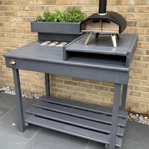 Outdoor pizza kitchen suitable for most ovens/ pizza table/ pizza oven table/ pizza oven kitchen/ outdoor serving table/ pizza oven stand. image 3