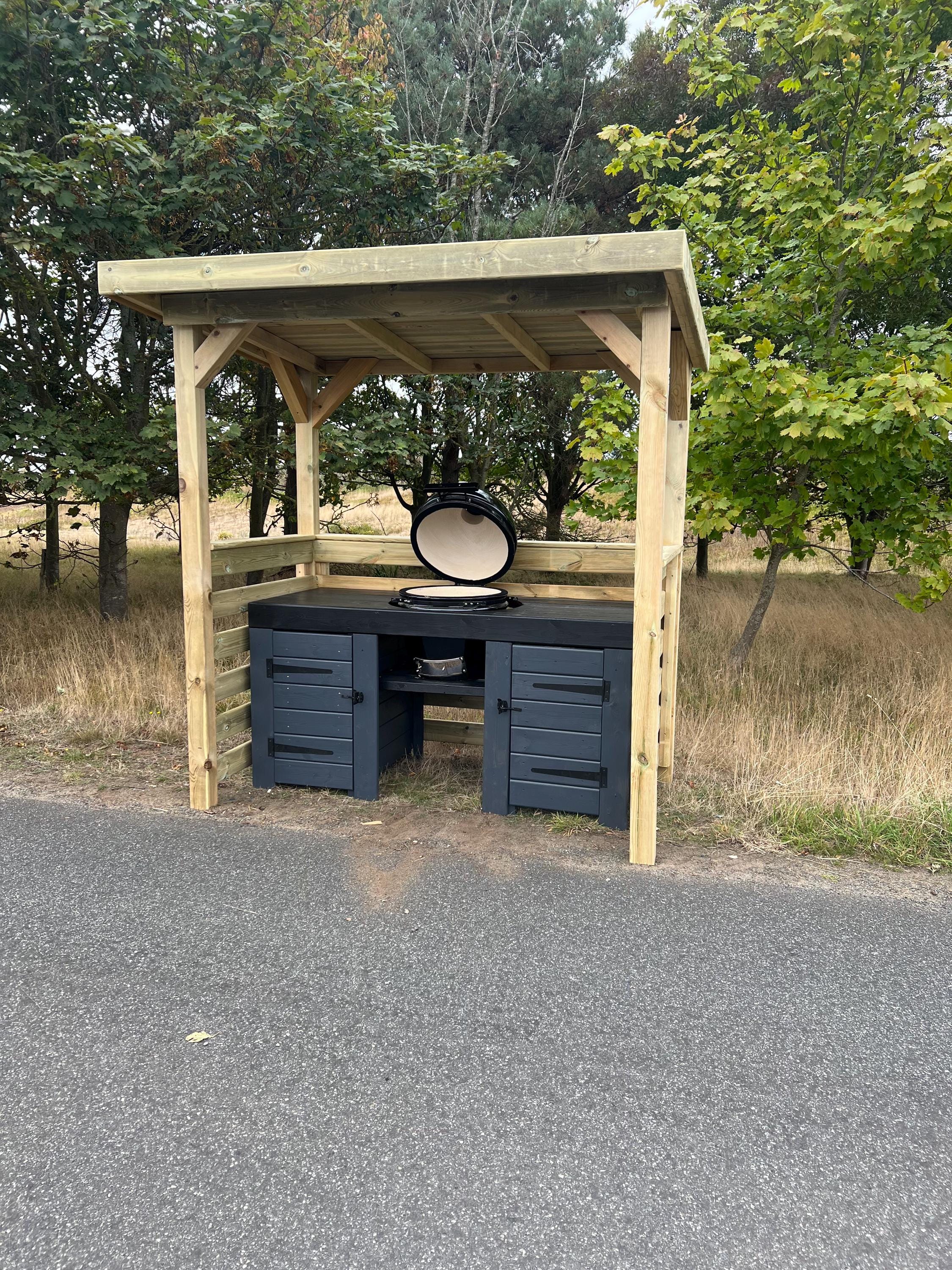 Wood Bbq Shelter Etsy UK