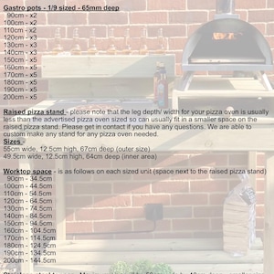 Outdoor pizza kitchen suitable for most ovens/ pizza table/ pizza oven table/ pizza oven kitchen/ outdoor serving table/ pizza oven stand. image 4