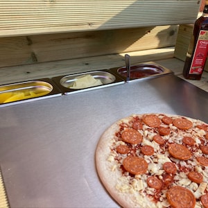Outdoor pizza kitchen suitable for most ovens/ pizza table/ pizza oven table/ pizza oven kitchen/ outdoor serving table/ pizza oven stand. image 2