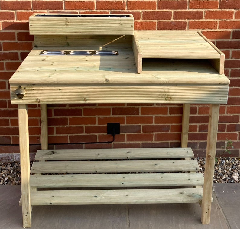 Outdoor pizza kitchen suitable for most ovens/ pizza table/ pizza oven table/ pizza oven kitchen/ outdoor serving table/ pizza oven stand. image 7