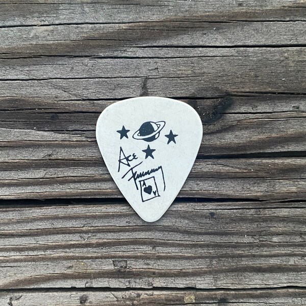 Ace Frehley LIVE GIG Stage Used Guitar Pick, Rock & Roll Guitar Pick, Rock Memorabilia, Rock And Roll Gift, Rock Memorabilia, Music Swag