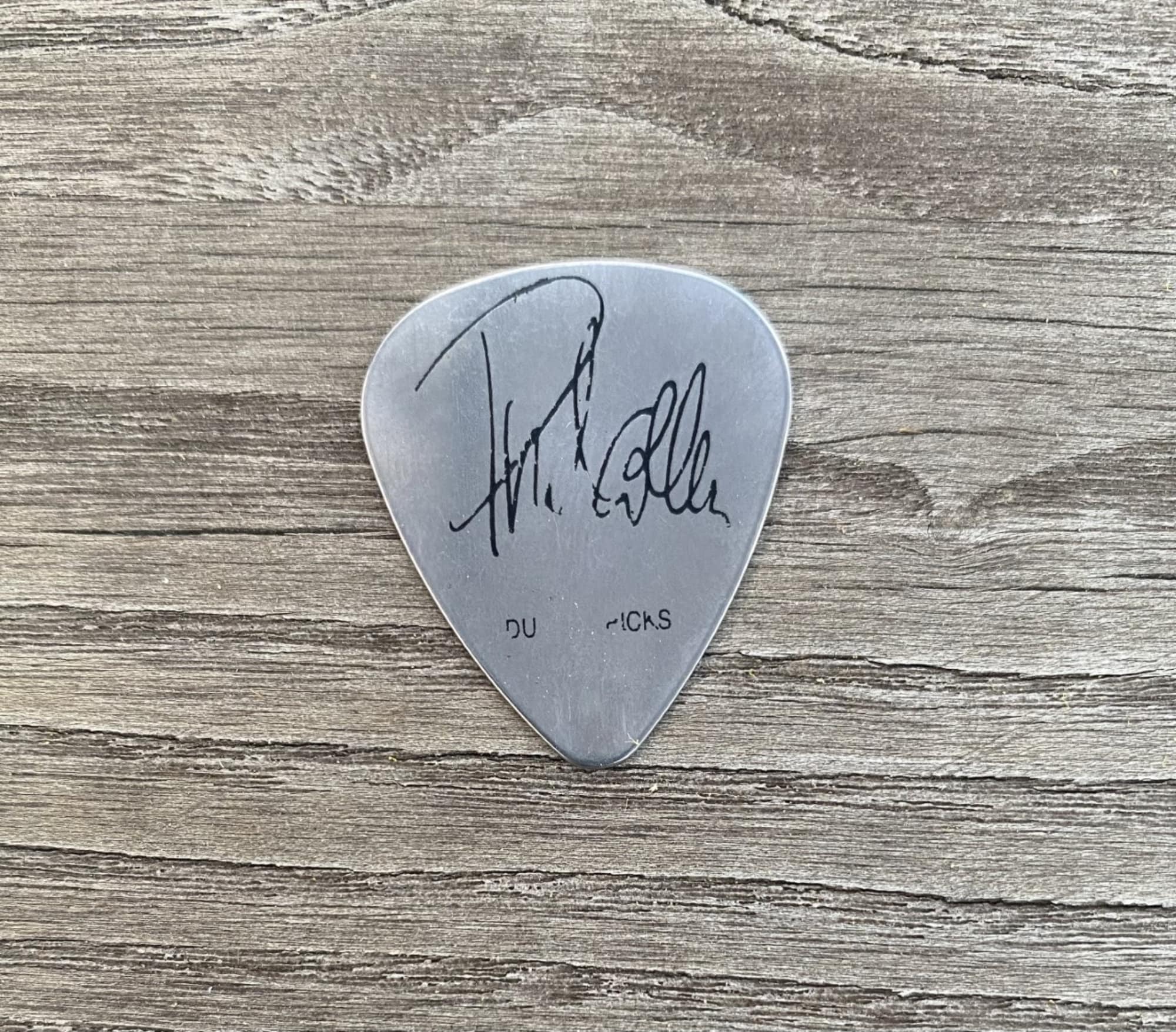 Stage Used Live Gig Def Leppard Metal Guitar Pick, Phil Collen