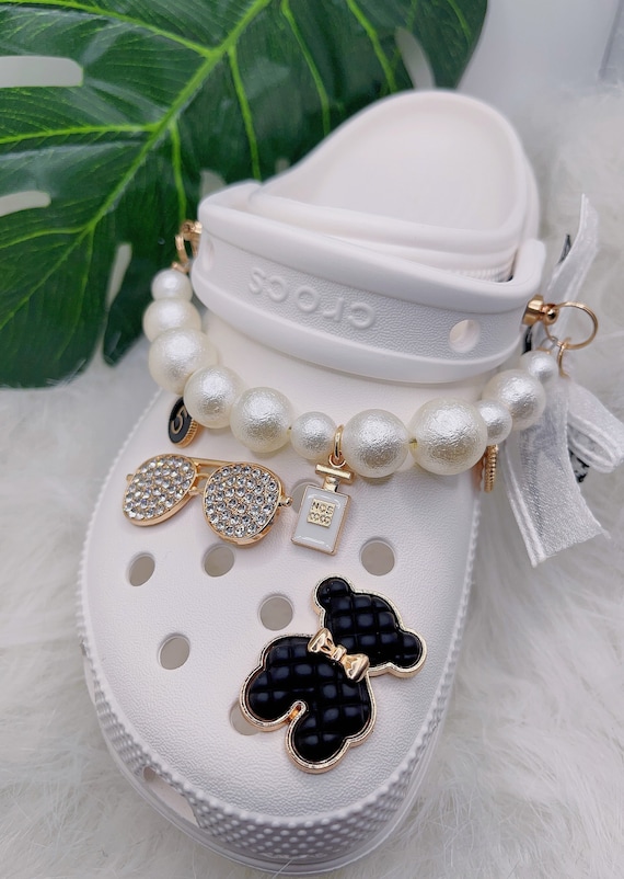 Pearl Croc Charms Set for Girls Croc Pin Shoe Charm for Women Personalized Croc Jewelry