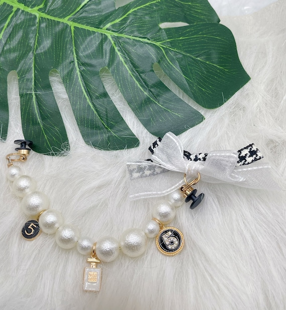 Bear/sunglass/pearl Shoe Charm Set for Crocs, Luxury Shoe Charm