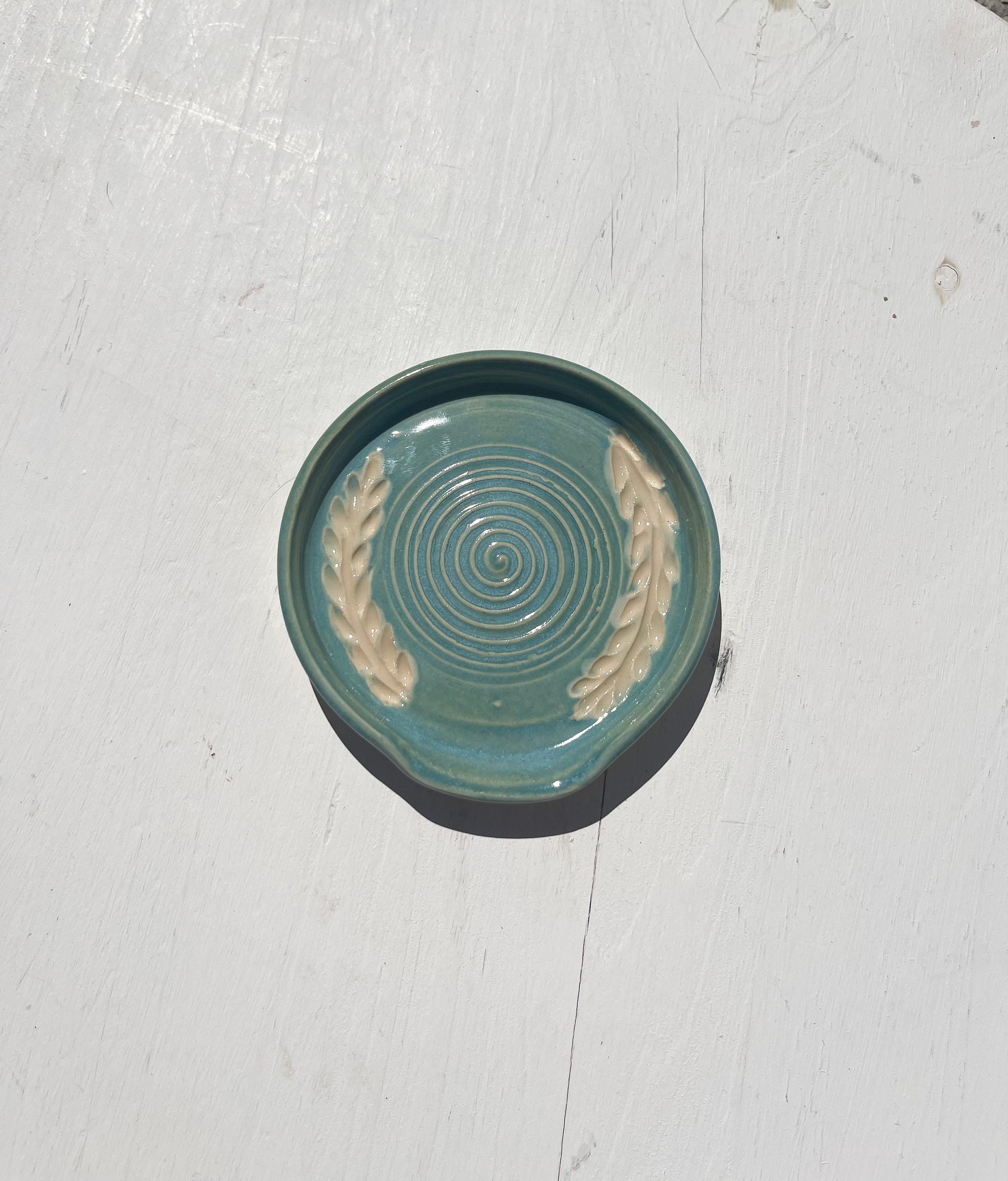 Turquoise Spoon Rest Blue Spoon Rest Robins Egg Blue Spoon Rest Ceramic