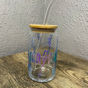 Mama Beer Can Glass