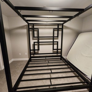 Heavy Duty Steel Bondage Canopy Bed Frame