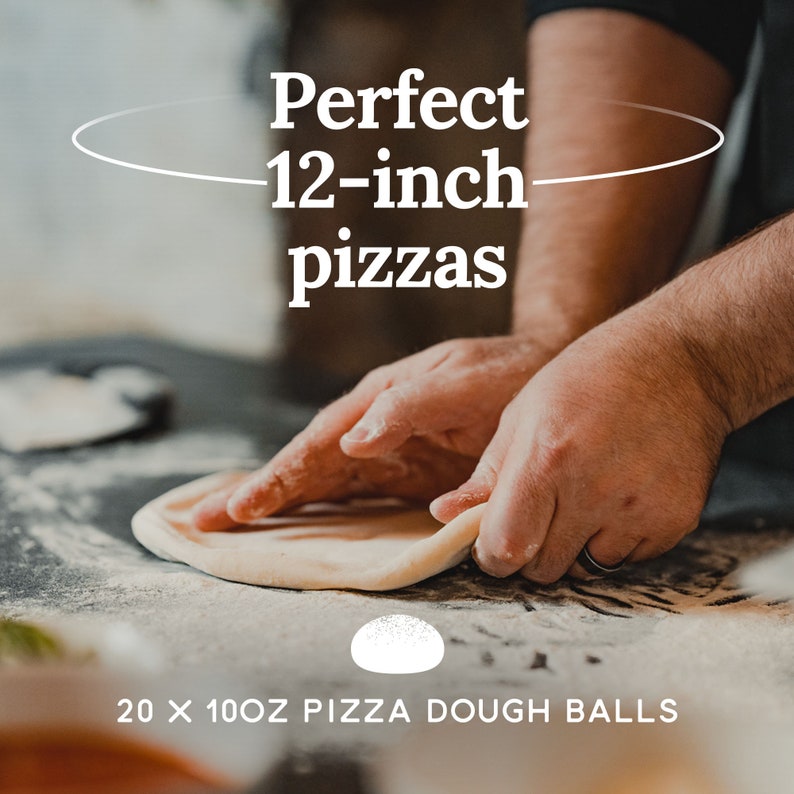 20 X 10 Oz Frozen Pizza Dough Balls / Perfect for 12inch Pizzas