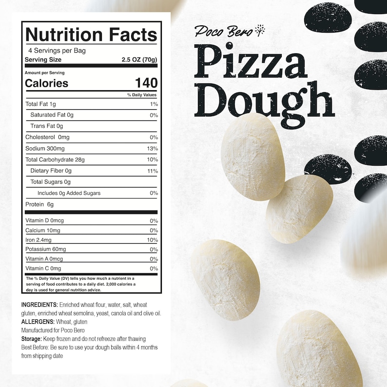 20 X 10 Oz Frozen Pizza Dough Balls / Perfect for 12inch Etsy