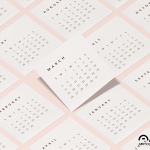 Printable Calendar - Etsy