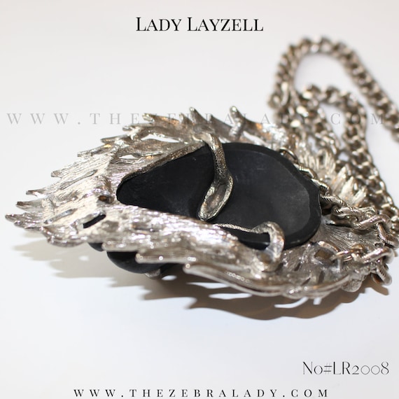 Black Luca Razza Lion Head Necklace No#LR2008 - image 3