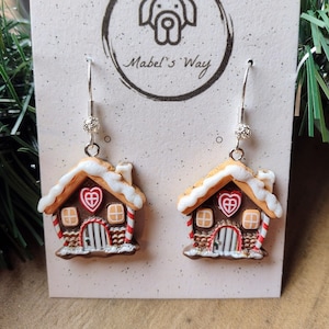 Gingerbread House Earrings