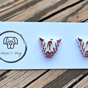 Highland Cow Stud Earrings