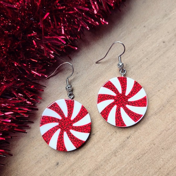 Peppermint Earrings Etsy